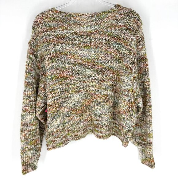 Free People Highland Marled Knit Sweater Multicolor Size Small - Picture 4 of 9